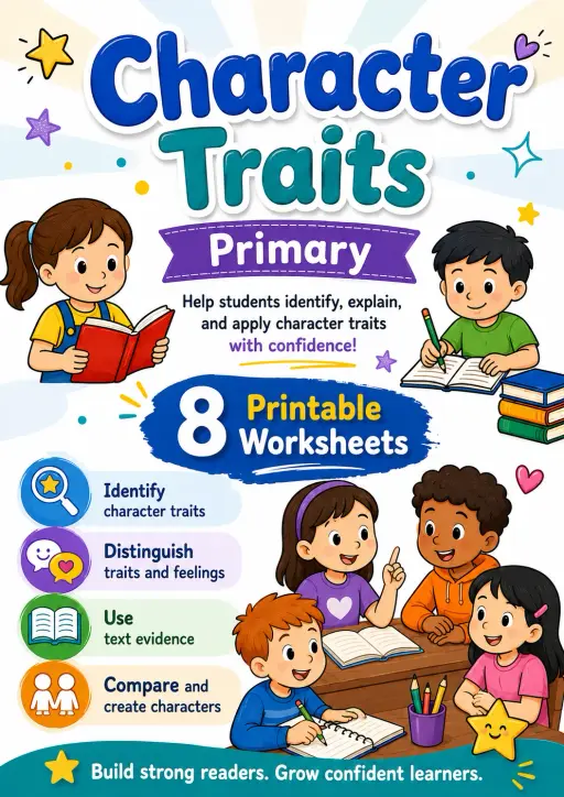 Character Traits Worksheet Pack