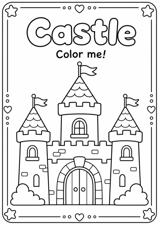 Castle Coloring Pages