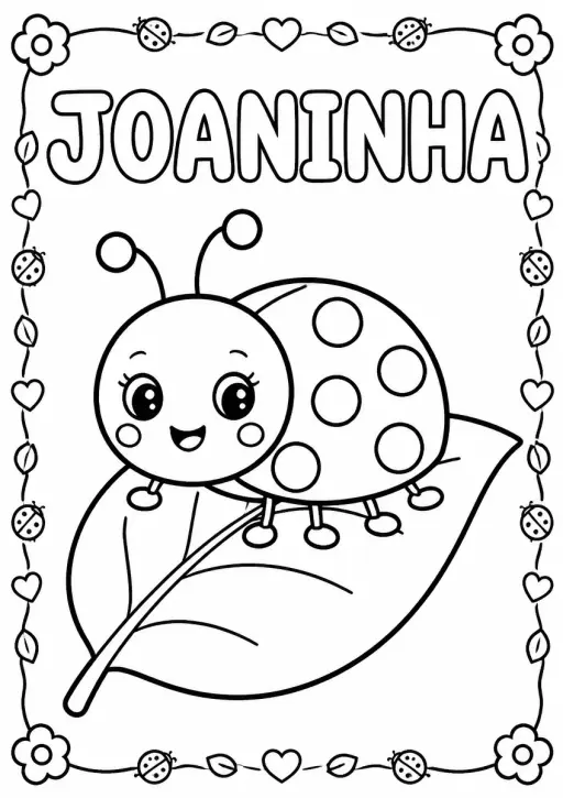 Desenho de Joaninha para Colorir