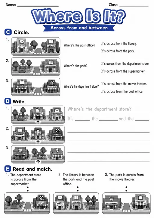 Where Is It? | Grade 2 English Language Arts Worksheet