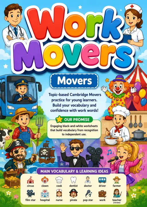 Work Movers Vocabulary Worksheet Pack
