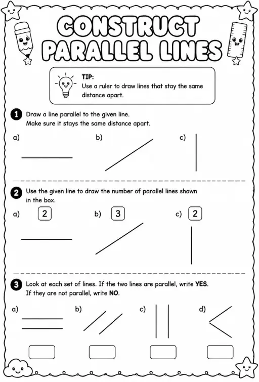 Construct parallel lines