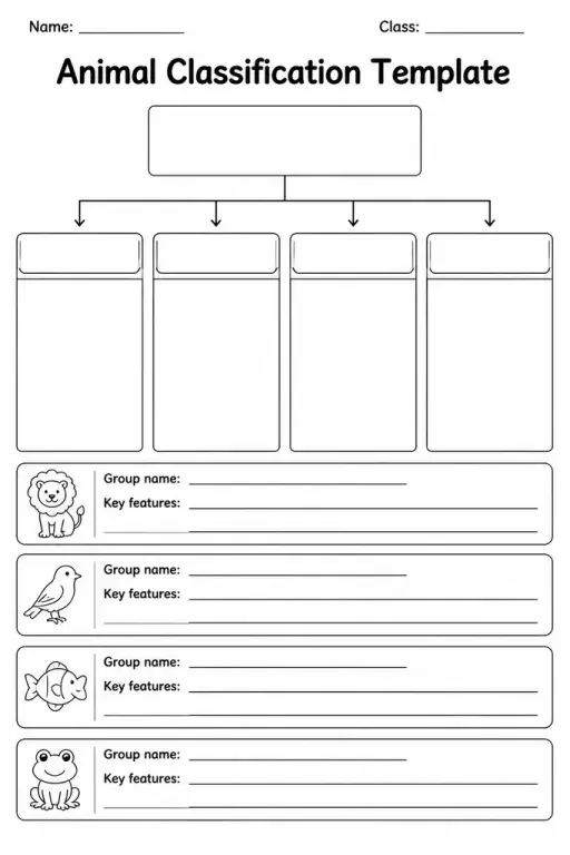 Animal Classification Template
