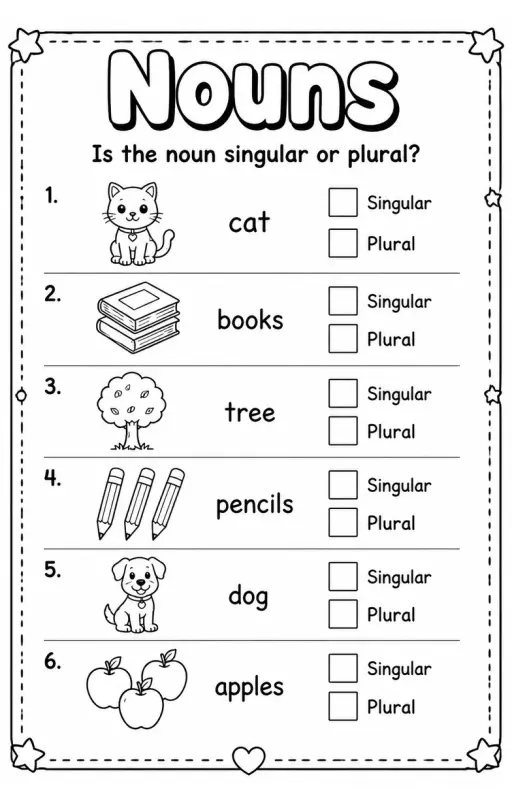Is the noun singular or plural?