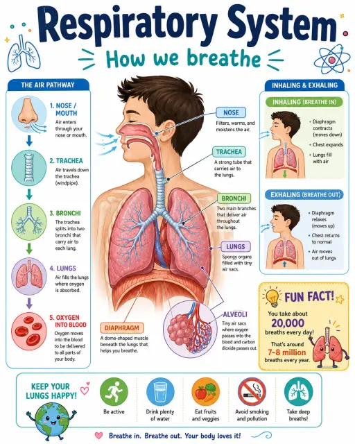 Respiratory System Infographic
