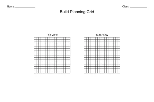 Minecraft-Style Build Grid