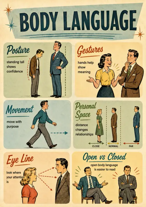 Body Language Drama Infographic