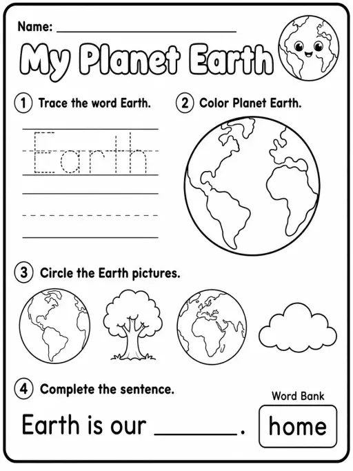 Grade 2 Earth Science Worksheet Pack