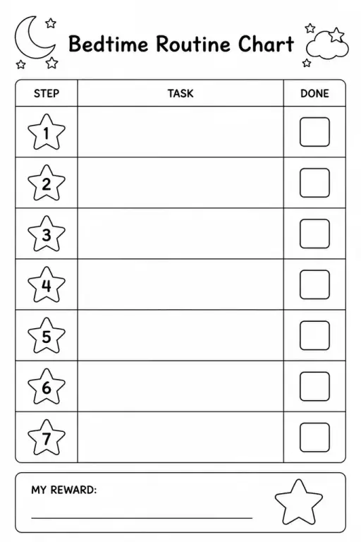 Bedtime Routine Chart