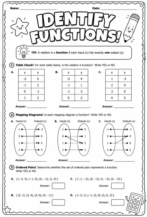 Identify functions
