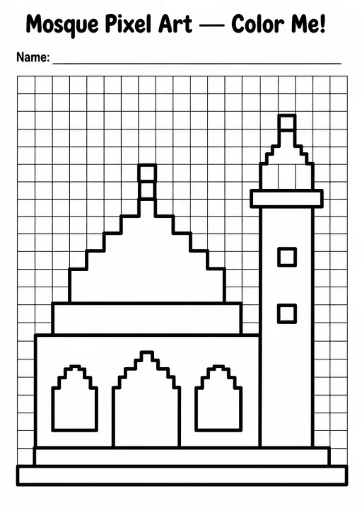 Mosque Pixel Art