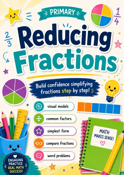 Reducing Fractions Worksheet Pack
