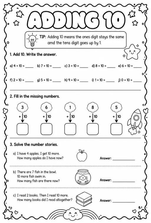 Adding 10