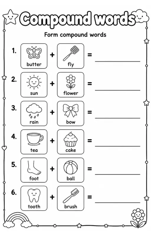 Form compound words