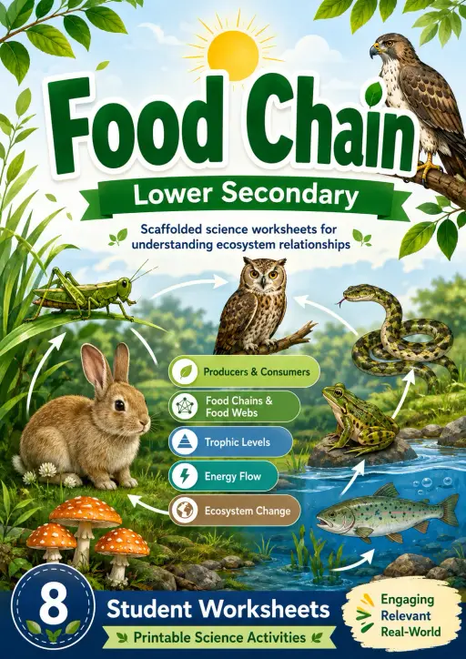 Food Chain Worksheet Pack