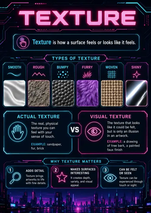 Texture Art Elements Infographic