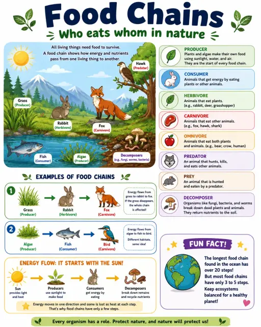Food Chains Infographic