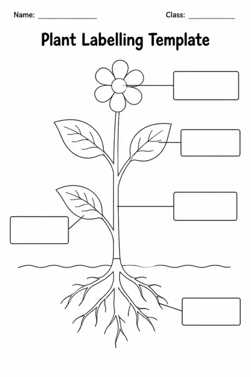 Plant Labelling Template
