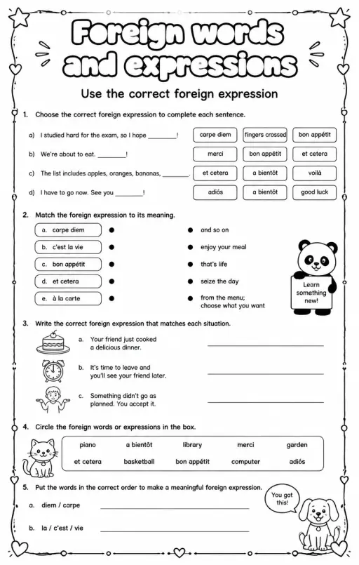 Use the correct foreign expression