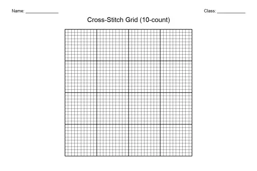 Cross-Stitch Grid (10-count)
