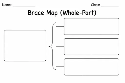 Brace Map (Whole-Part)