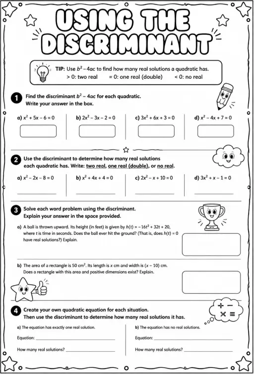 Using the discriminant
