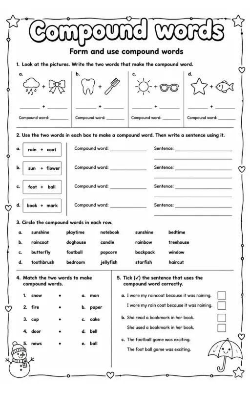 Form and use compound words