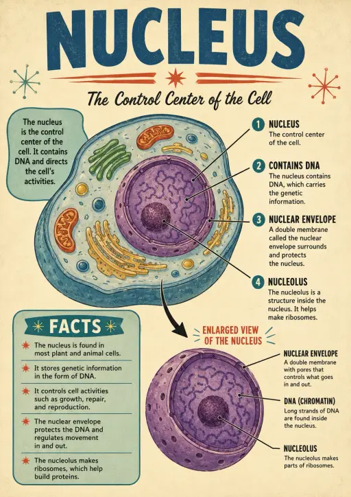 Nucleus Cells Infographic