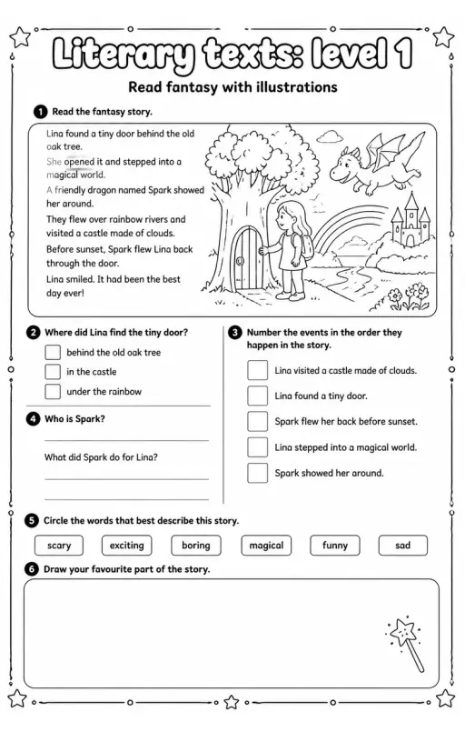Read fantasy with illustrations