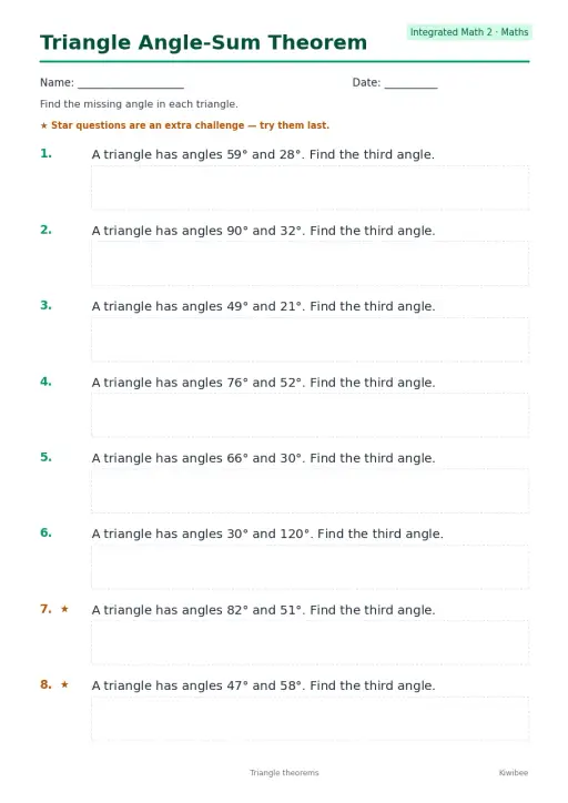 Triangle Angle-Sum Theorem