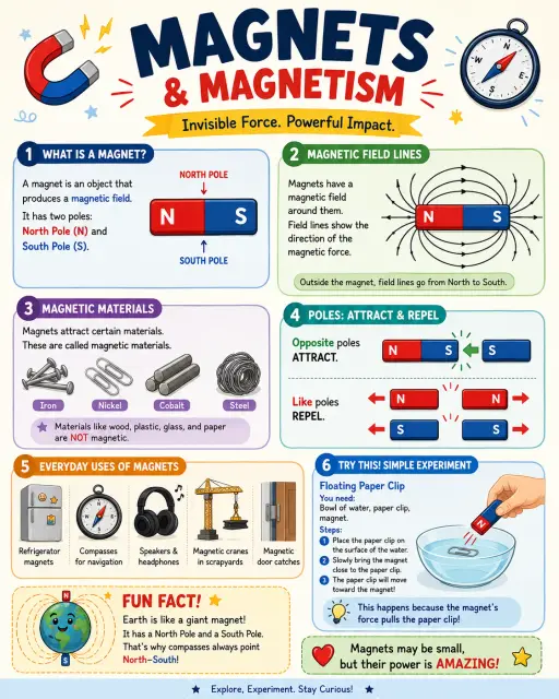Magnets and Magnetism Infographic