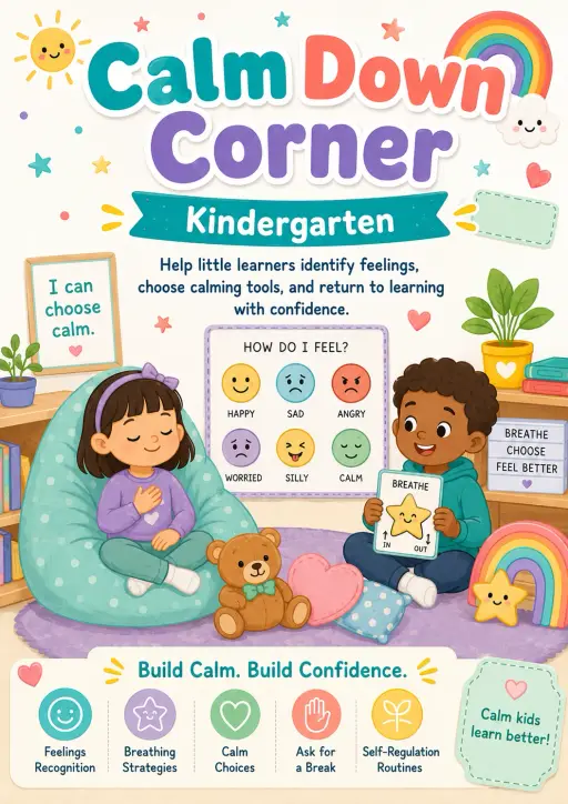 Calm Down Corner Worksheet Pack