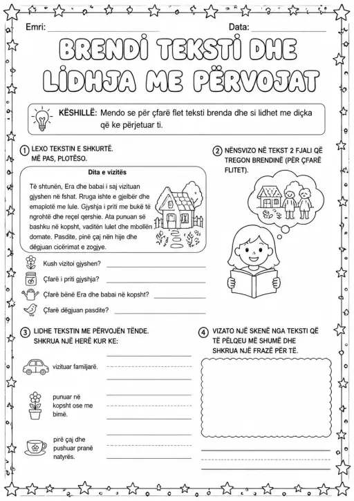 Brendi teksti dhe lidhja me përvojat