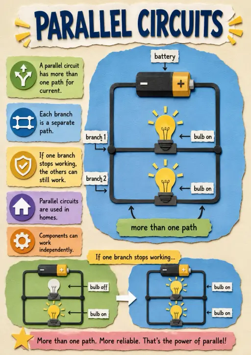 Parallel Circuits Electricity and Magnetism Infographic