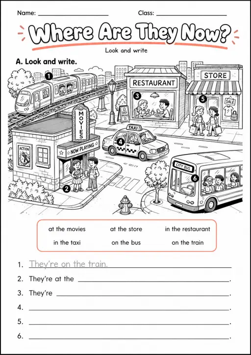 Where Are They Now? | Grades 2-3 English Language Arts Worksheet
