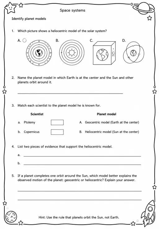 Identify planet models