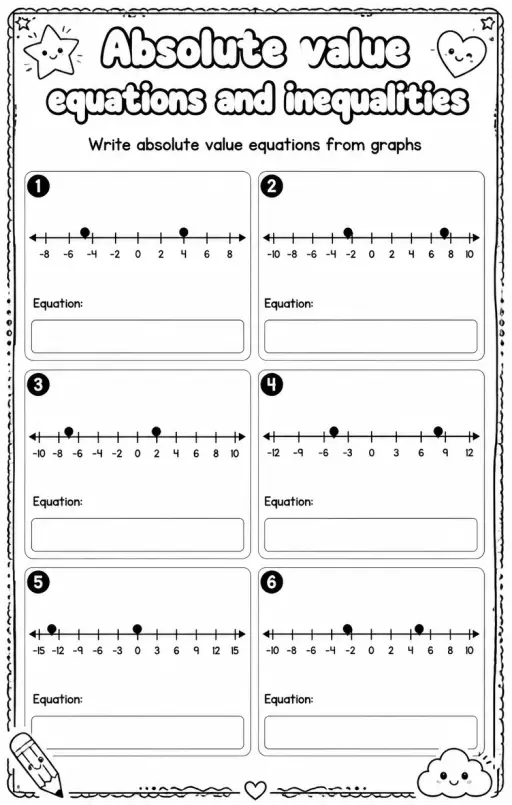 Write absolute value equations from graphs