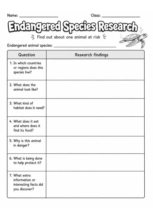 Grade 6 Life Science Worksheets - Pack 3