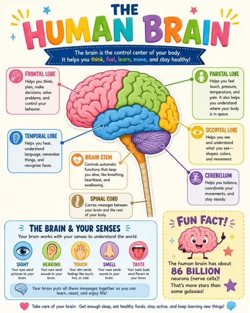 Human Brain Infographic