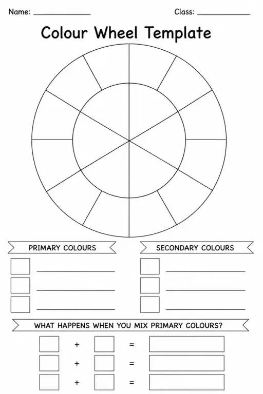 Colour Wheel Template
