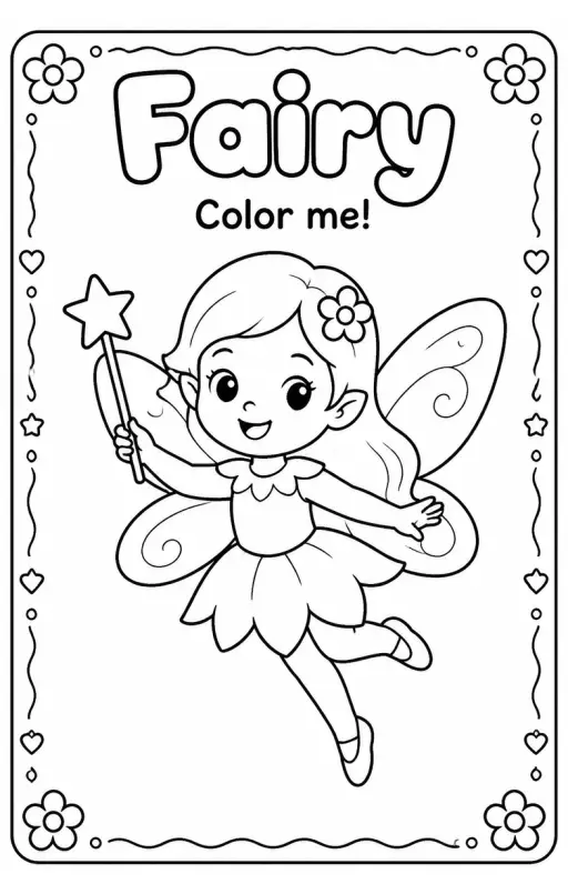 Fairy Coloring Pages