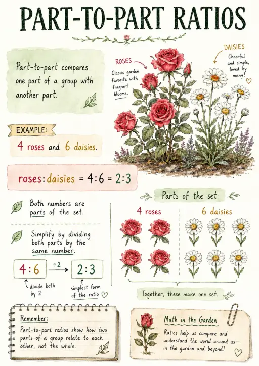 Part-to-part Ratios Infographic