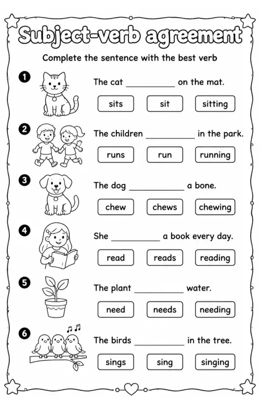 Complete the sentence with the best verb