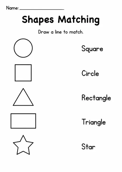 Shapes Matching — Grade 1