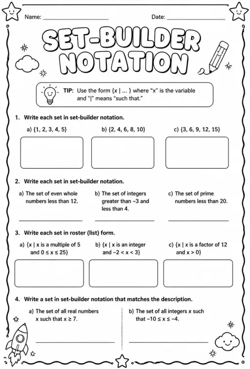 Set-builder notation