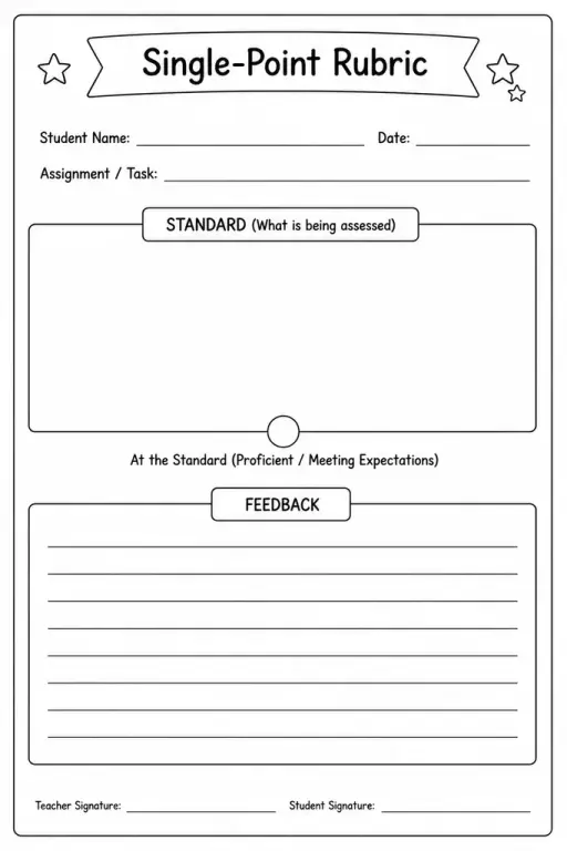 Single-Point Rubric