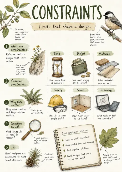 Constraints Design Thinking Infographic