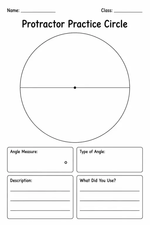 Protractor Practice Circle