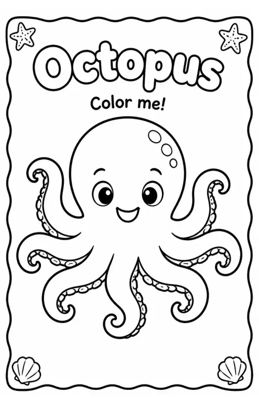 Octopus Coloring Pages