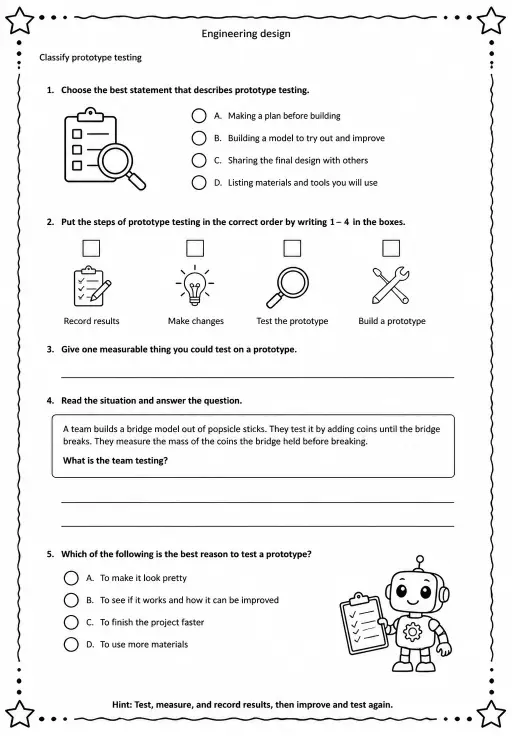 Classify prototype testing